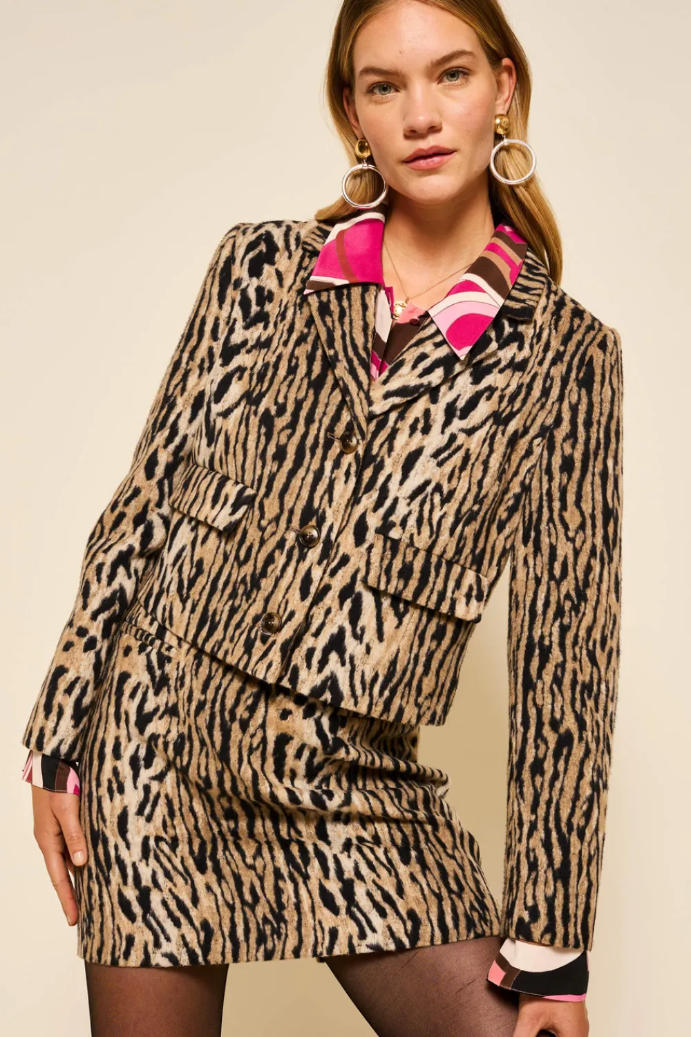 RIXO Mariah Leopard Mini Skirt^ Skirts|Co-Ords