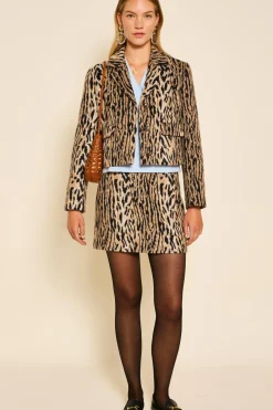 RIXO Mariah Leopard Mini Skirt^ Skirts|Co-Ords