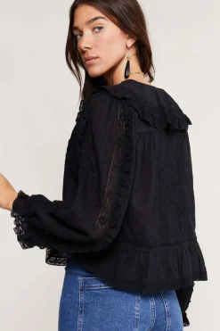 RIXO Maribelle Cotton Blouse^ Tops
