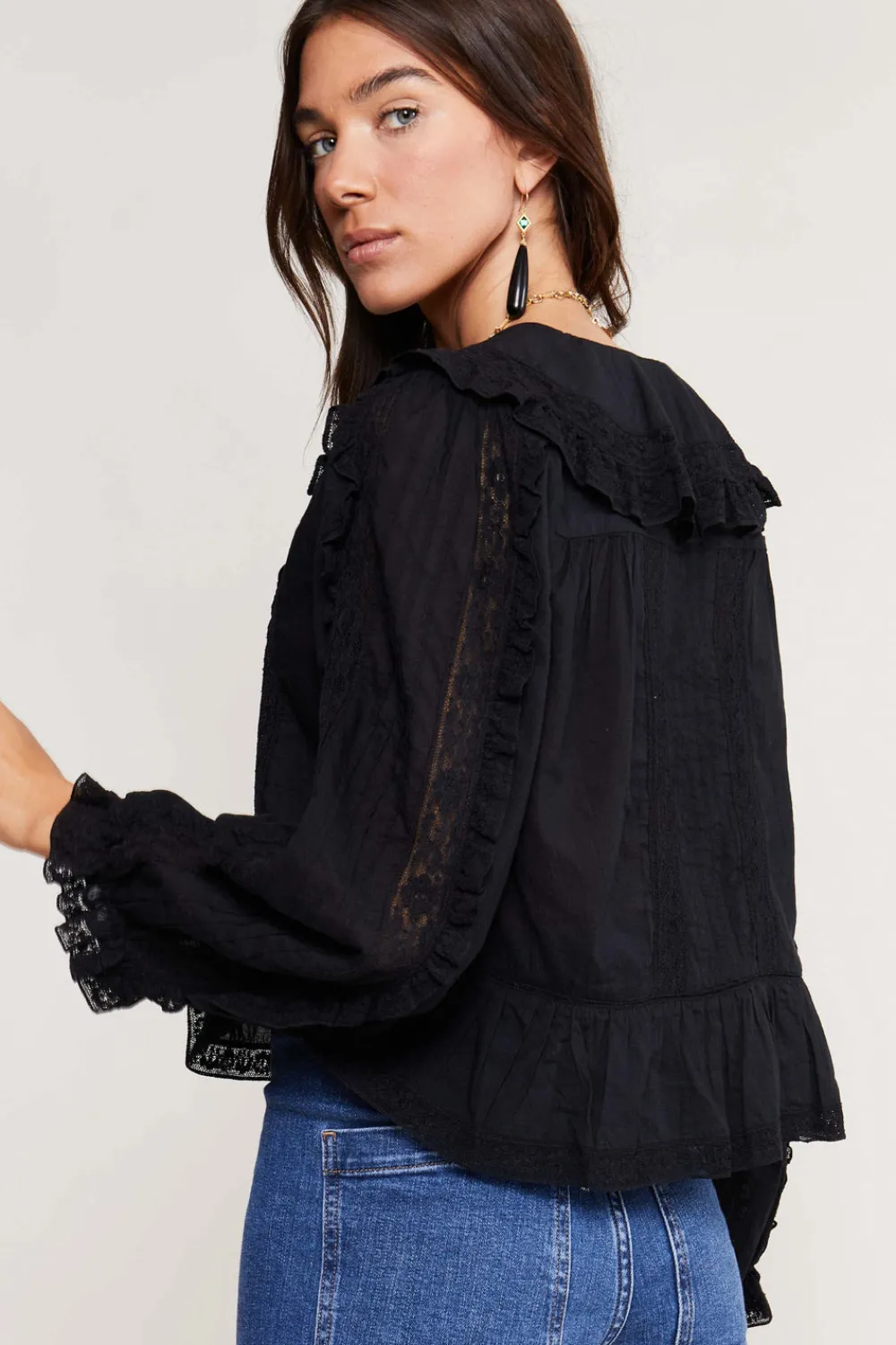 RIXO Maribelle Cotton Blouse^ Tops
