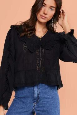 RIXO Maribelle Cotton Blouse^ Tops