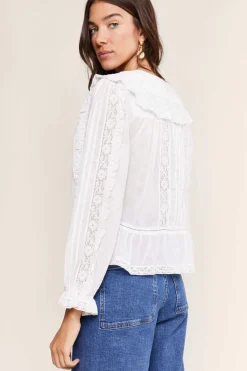 RIXO Maribelle Cotton Blouse^ Tops