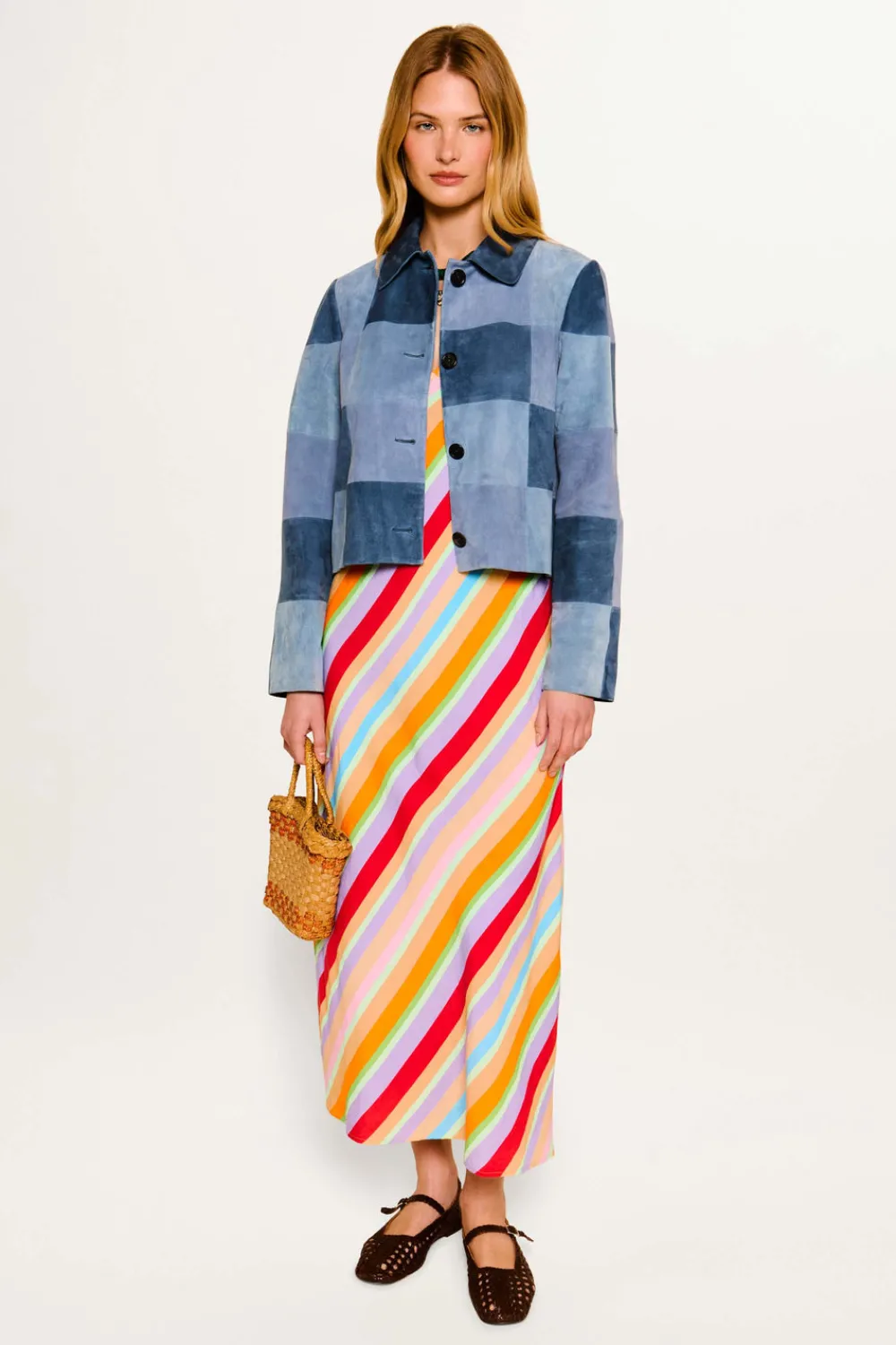 RIXO Mazara Suede Jacket^ Coats And Jackets