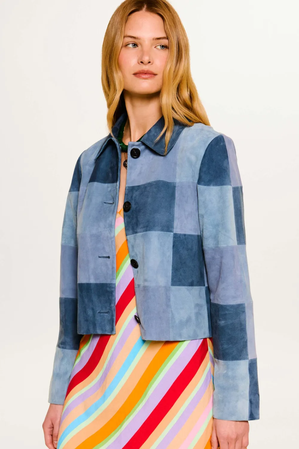 RIXO Mazara Suede Jacket^ Coats And Jackets