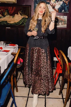 RIXO Meg Leopard Midi Dress^ Dresses