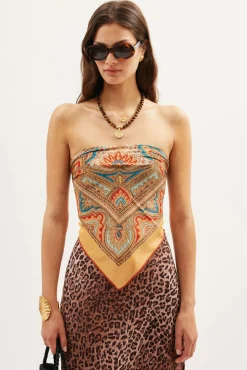 RIXO Menno Silk Scarf^ Tops