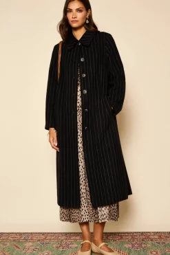 RIXO Milly Pinstriped Coat^ Coats And Jackets