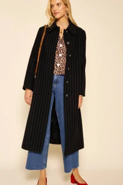 RIXO Milly Pinstriped Coat^ Coats And Jackets