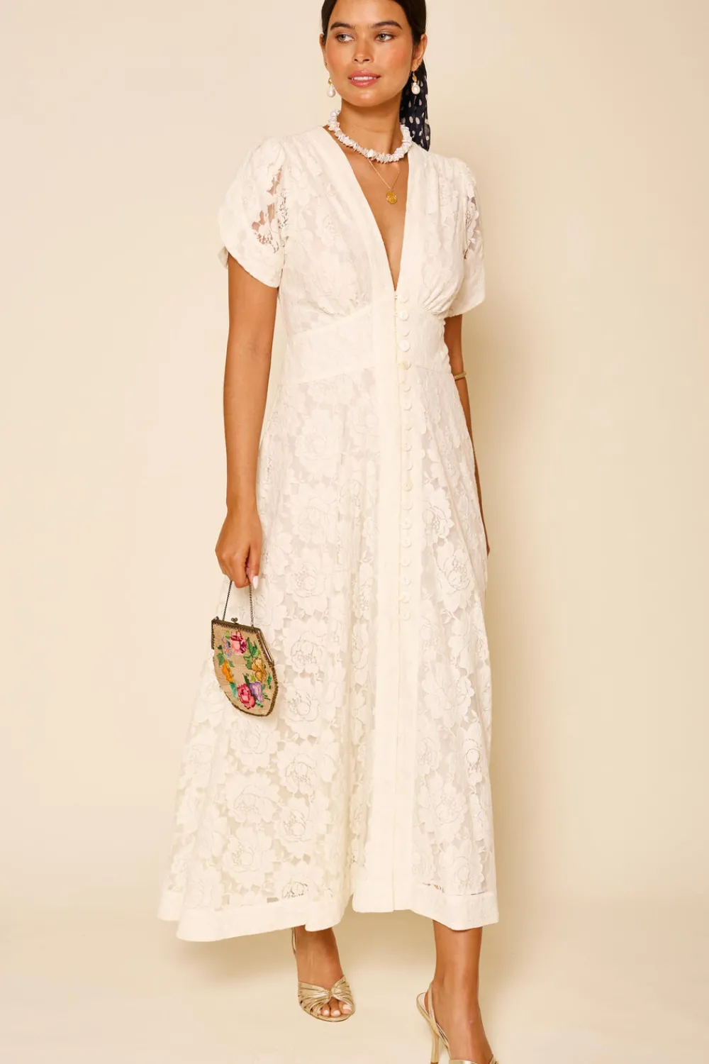 RIXO Novara Lace Midi Dress^ Bridal Registry