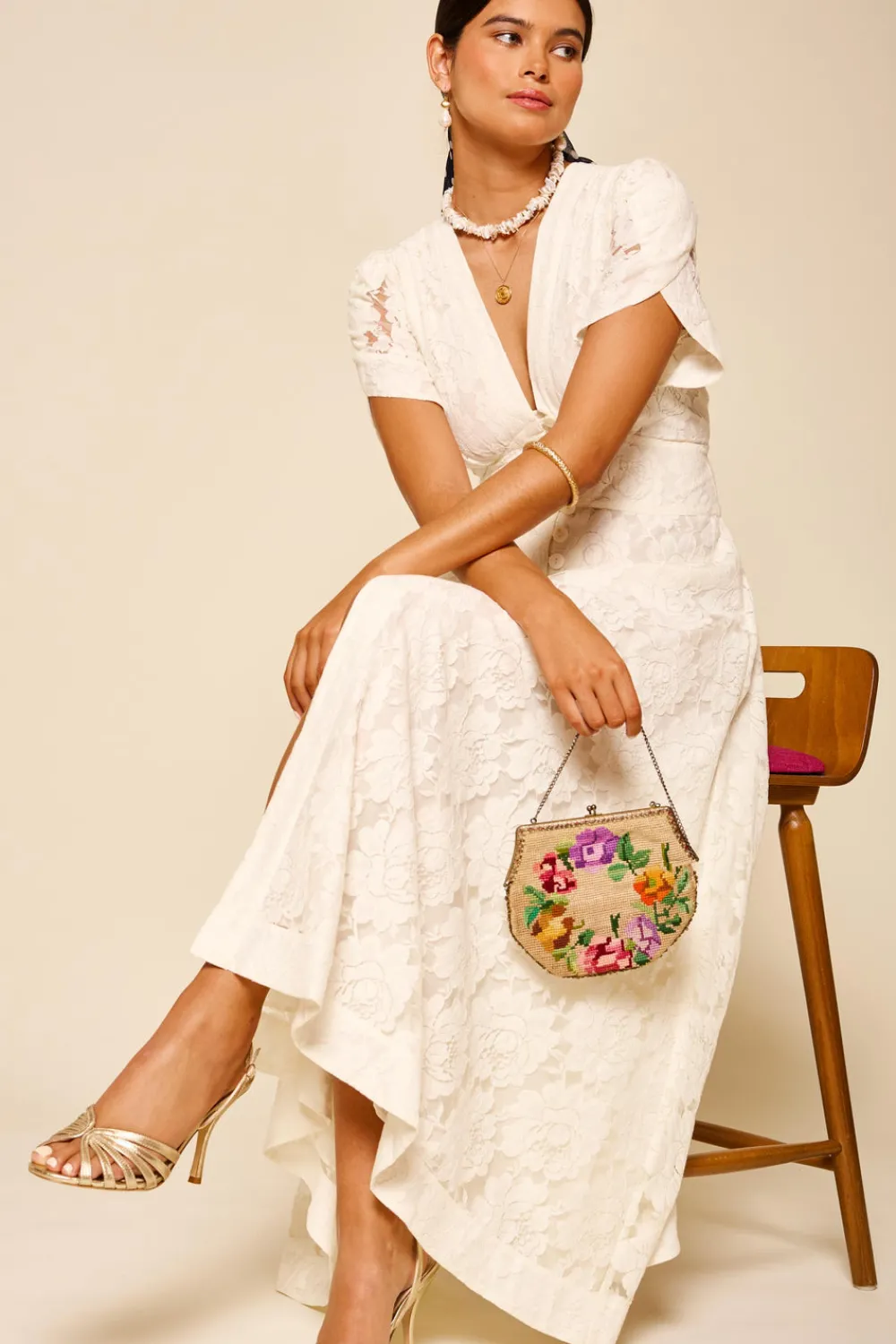 RIXO Novara Lace Midi Dress^ Bridal Registry