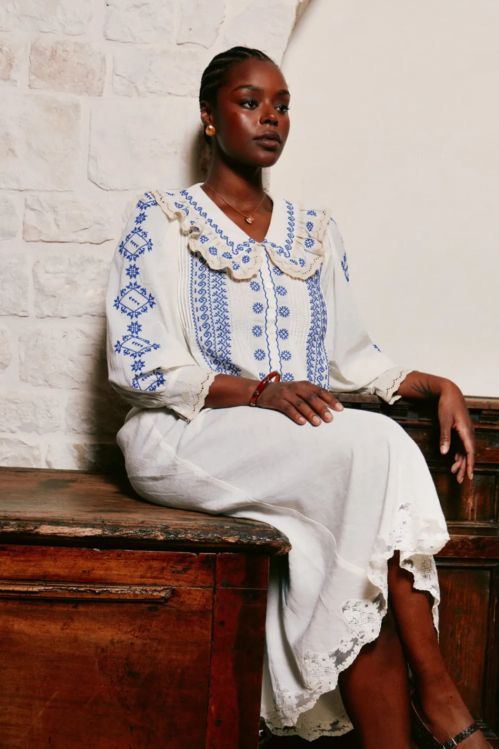 RIXO Percy Cotton Blouse^ Tops