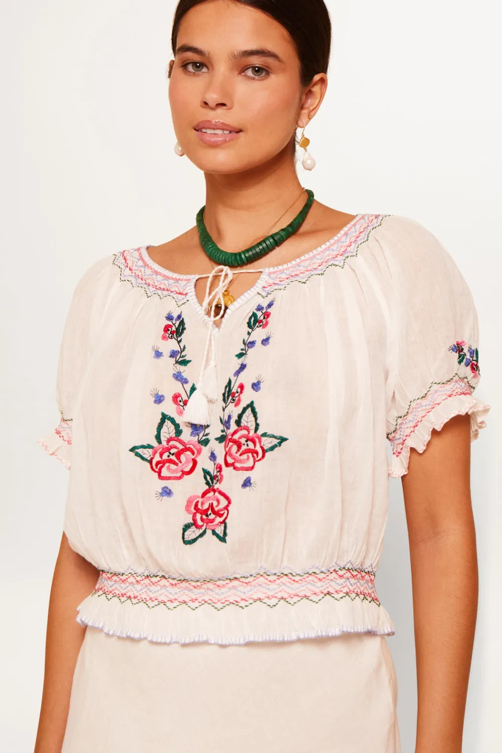 RIXO Phlox Cotton Top^ Tops