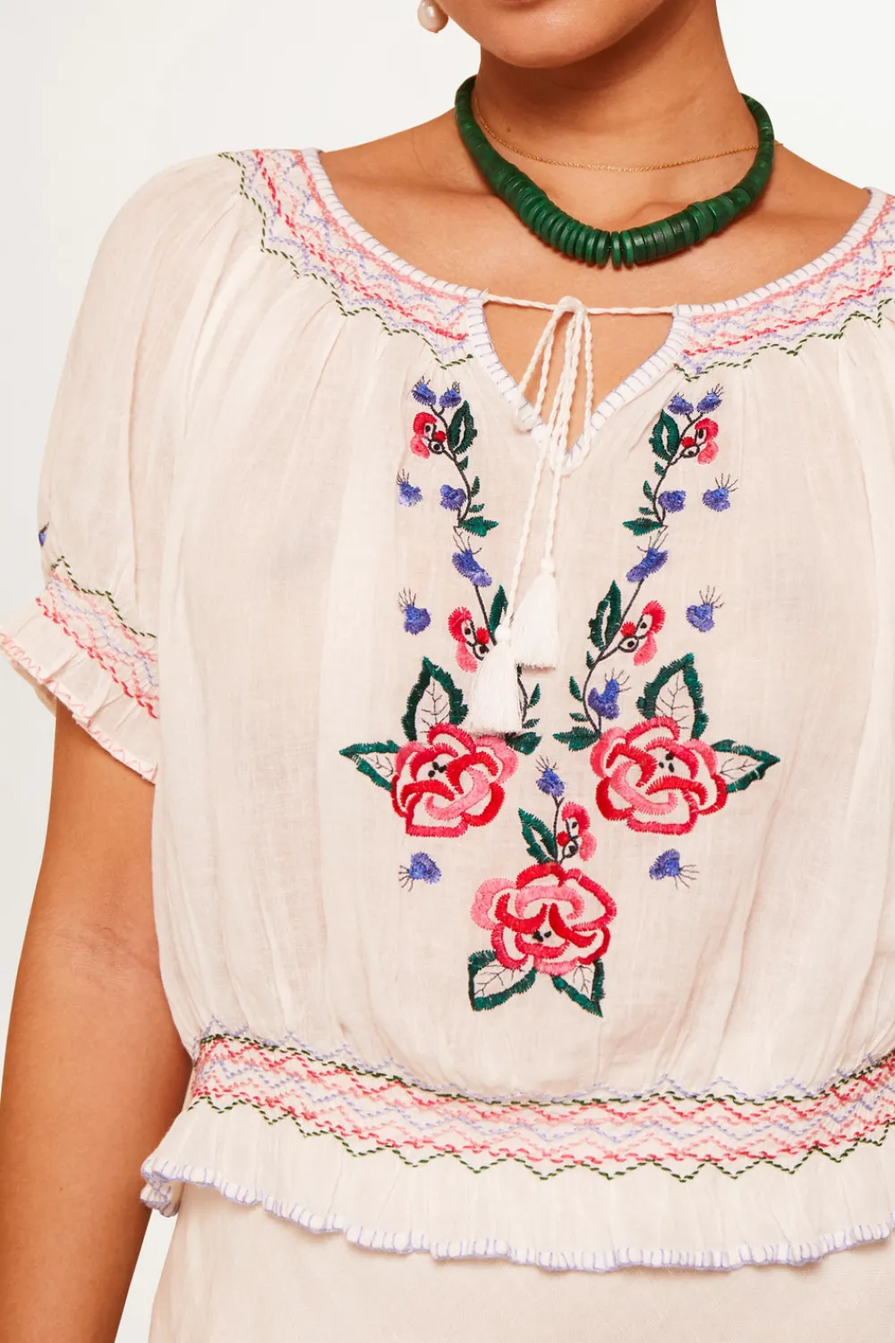 RIXO Phlox Cotton Top^ Tops