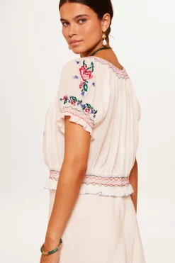 RIXO Phlox Cotton Top^ Tops