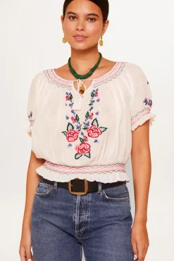 RIXO Phlox Cotton Top^ Tops