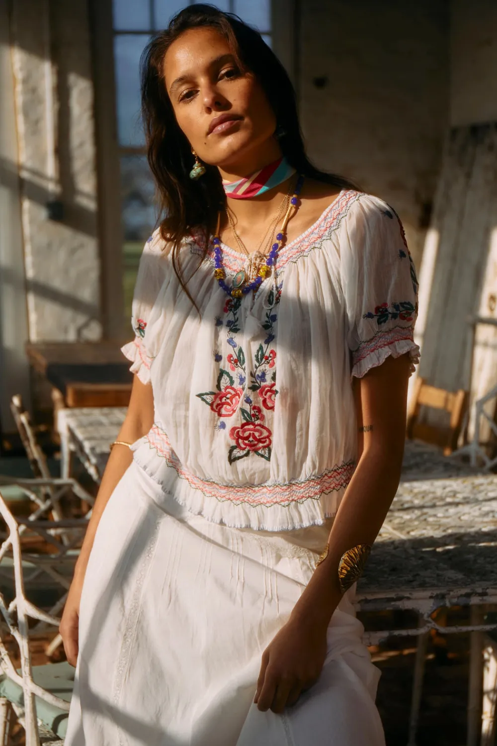 RIXO Phlox Cotton Top^ Tops