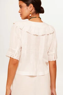 RIXO Quince Cotton Blouse^ Tops