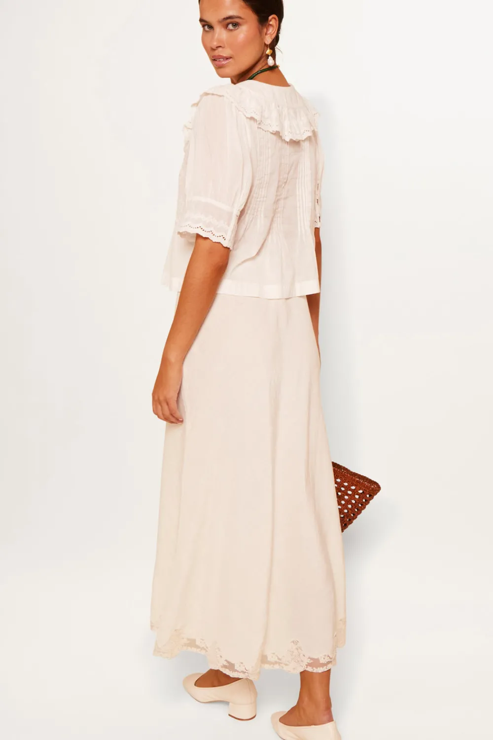 RIXO Quince Cotton Blouse^ Tops