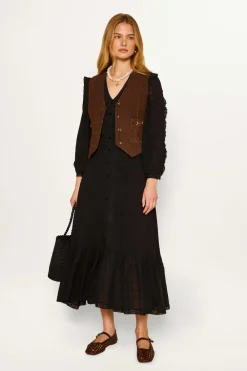 RIXO Rikki Suede Waistcoat^ Coats And Jackets|Co-Ords