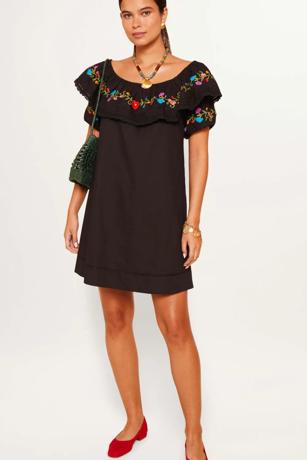 RIXO Saige Cotton Mini Dress^ Dresses