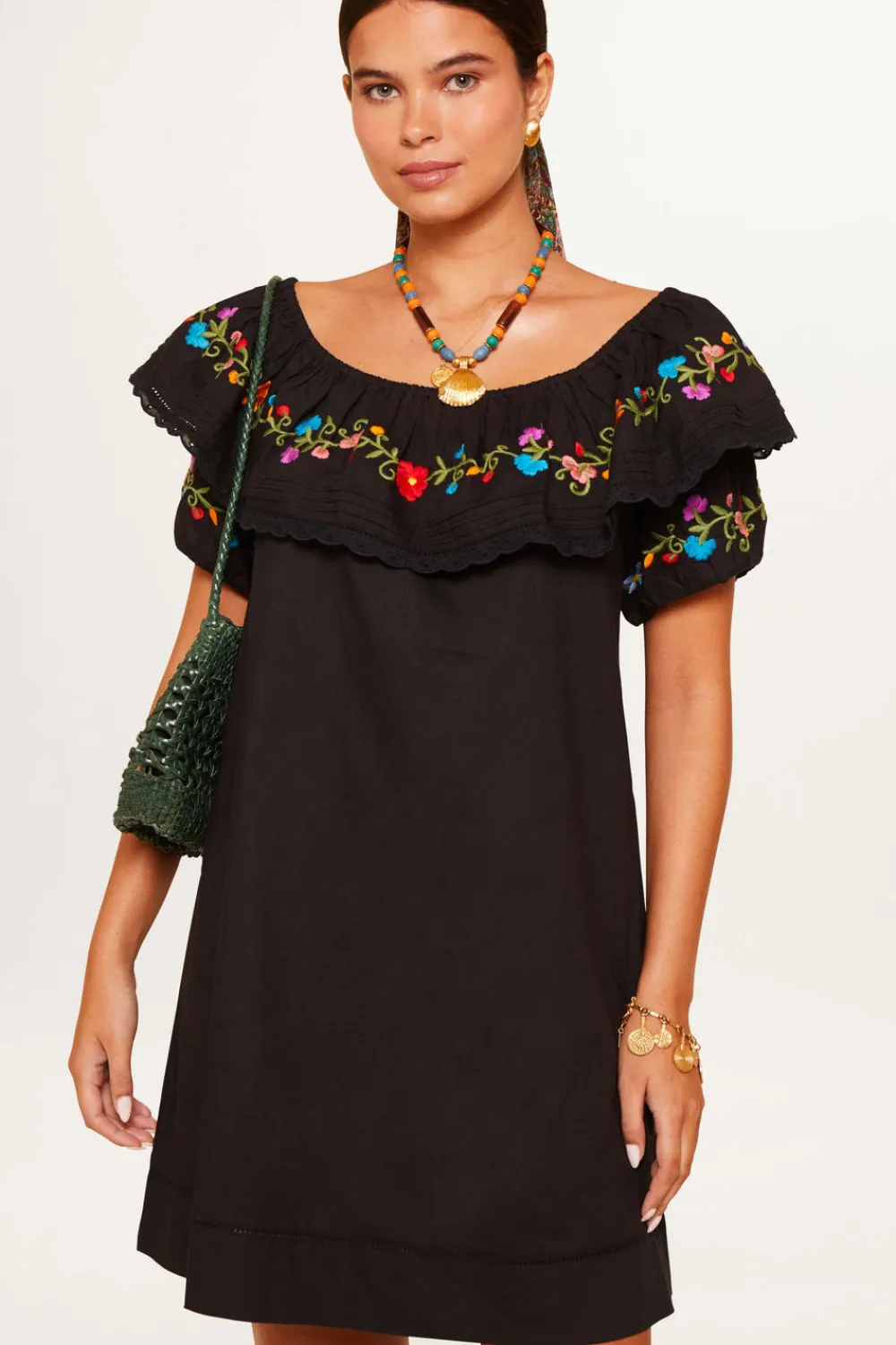 RIXO Saige Cotton Mini Dress^ Dresses