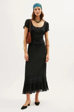 RIXO Sandi Cotton Top^ Tops