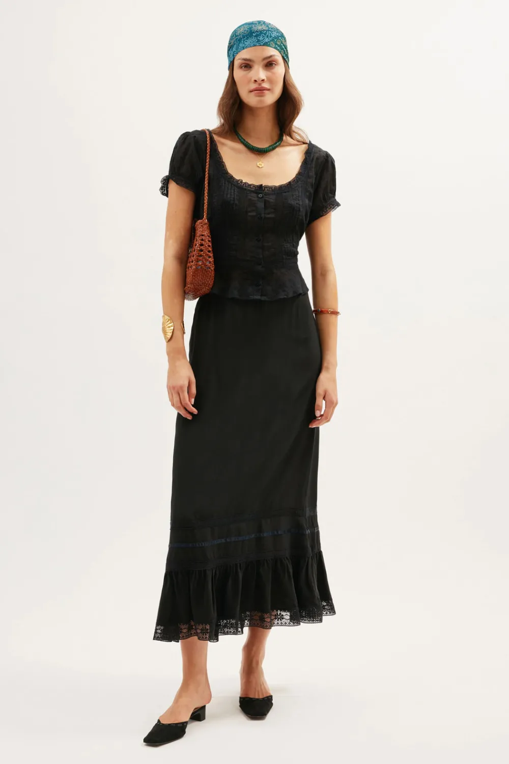 RIXO Sandi Cotton Top^ Tops