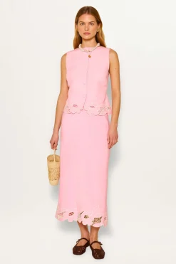 RIXO Serano Linen-Blend Skirt^ Skirts|Co-Ords