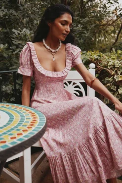 RIXO Sorana Cotton-Blend Midi Dress^ Occasion Dresses|Honeymoon