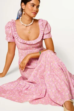 RIXO Sorana Cotton-Blend Midi Dress^ Occasion Dresses|Honeymoon