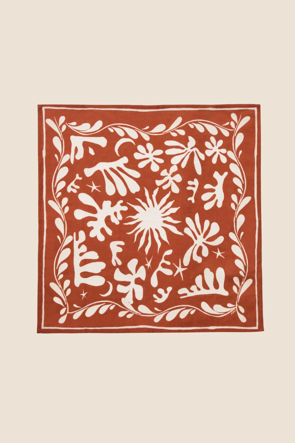 RIXO Tali Linen and Cotton-Blend Napkins x2^ Homeware