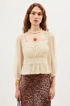 RIXO Tyla Tulle Top^ Tops