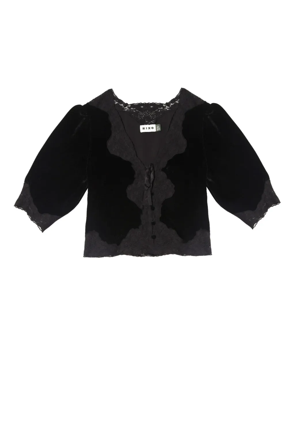 RIXO Ursula Velvet Top^ Tops