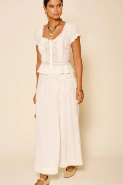 RIXO Vienne Cotton Midi Skirt^ Skirts|Co-Ords