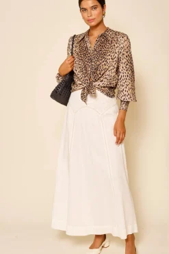 RIXO Vienne Cotton Midi Skirt^ Skirts|Co-Ords