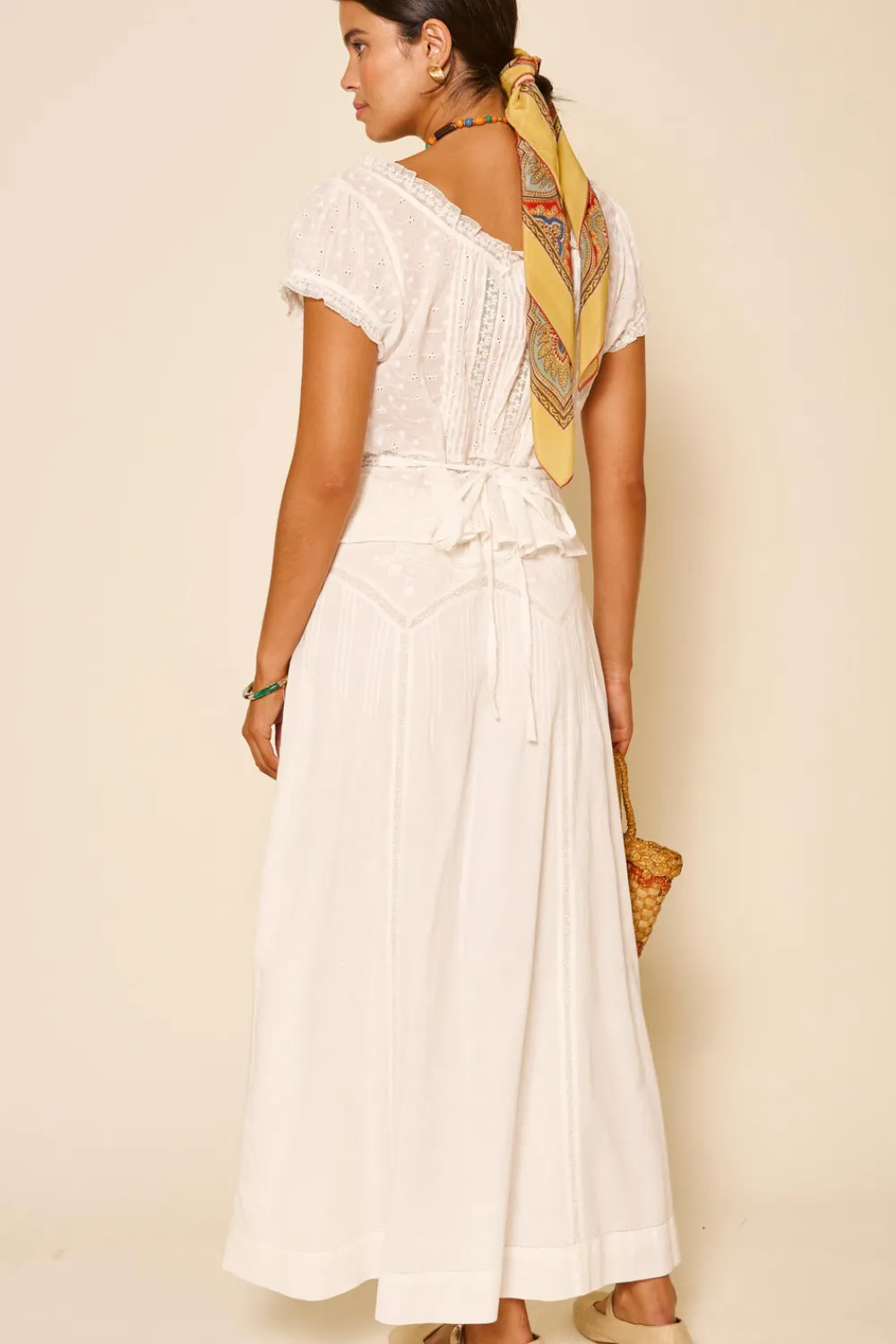 RIXO Vienne Cotton Midi Skirt^ Skirts|Co-Ords