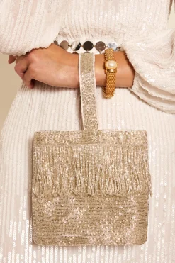 RIXO Zenni Beaded Bucket Bag^ Occasion Dresses|Black Tie