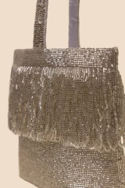 RIXO Zenni Beaded Bucket Bag^ Occasion Dresses|Black Tie